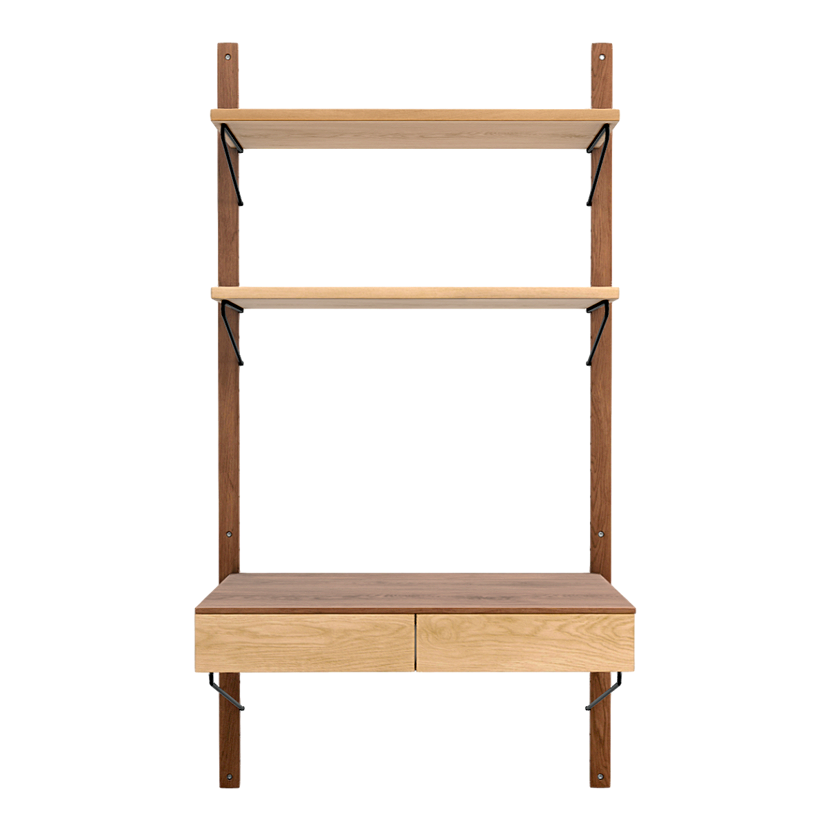 Modern Simple Solid Wood Storage Bookshelf Wall Hanger