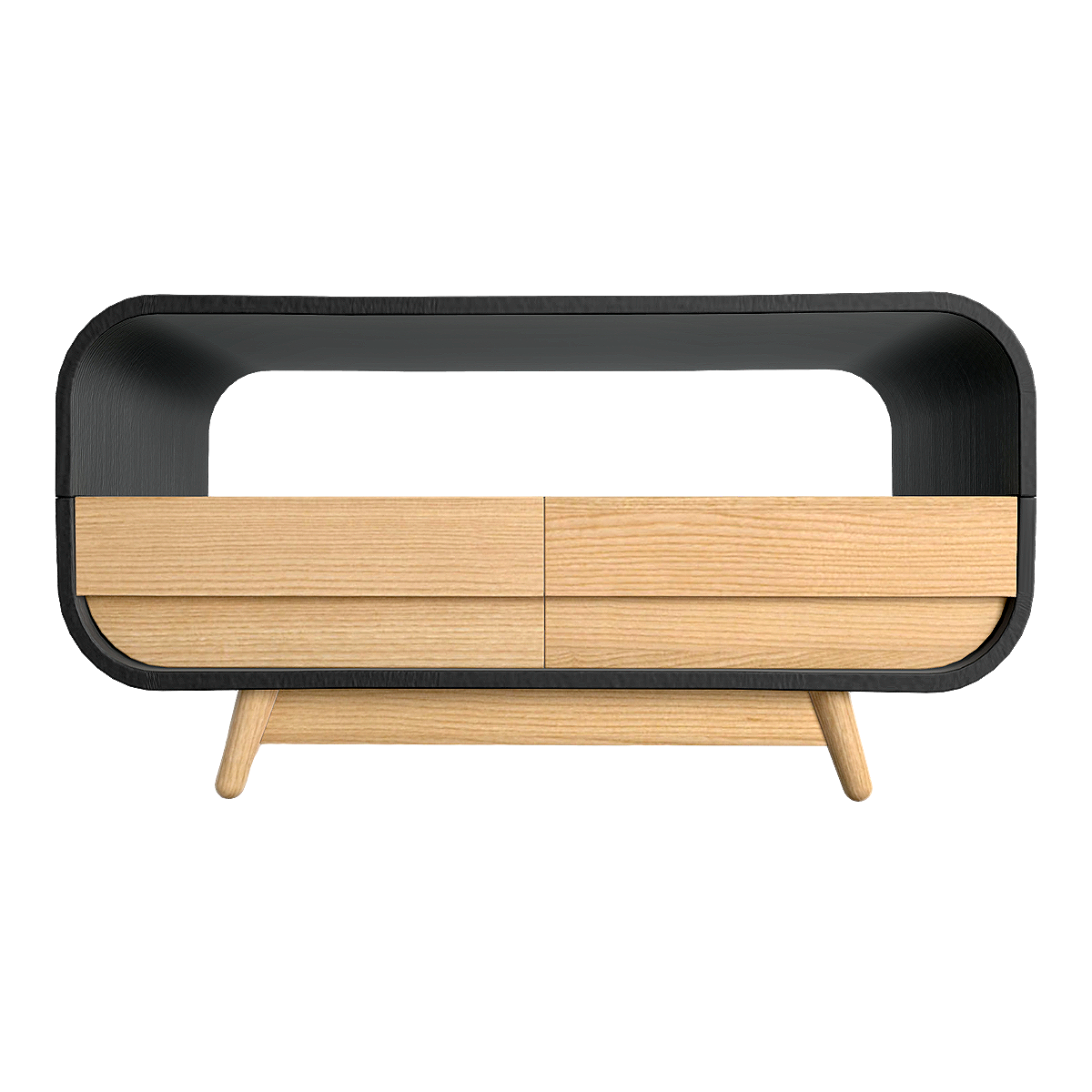 Modern Nordic Solid Wood Drawer Cabinet Floor TV Cabinet