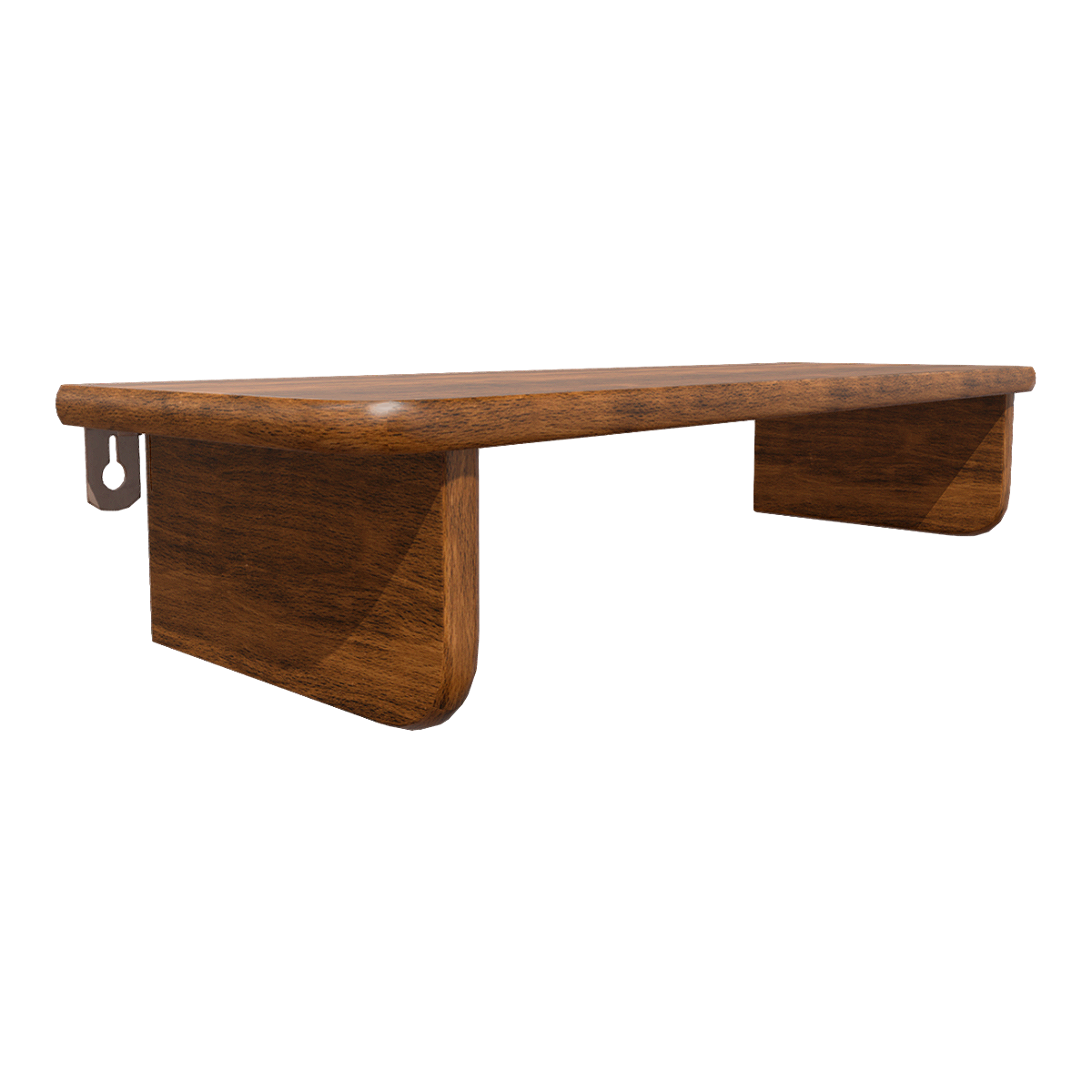 Vintage Simple Walnut Storage Rack Wall Hanging Shelf