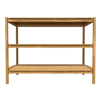 Modern Nordic Simple Solid Wood Three-layer Storage Rack Storage Rack Shoe Rack