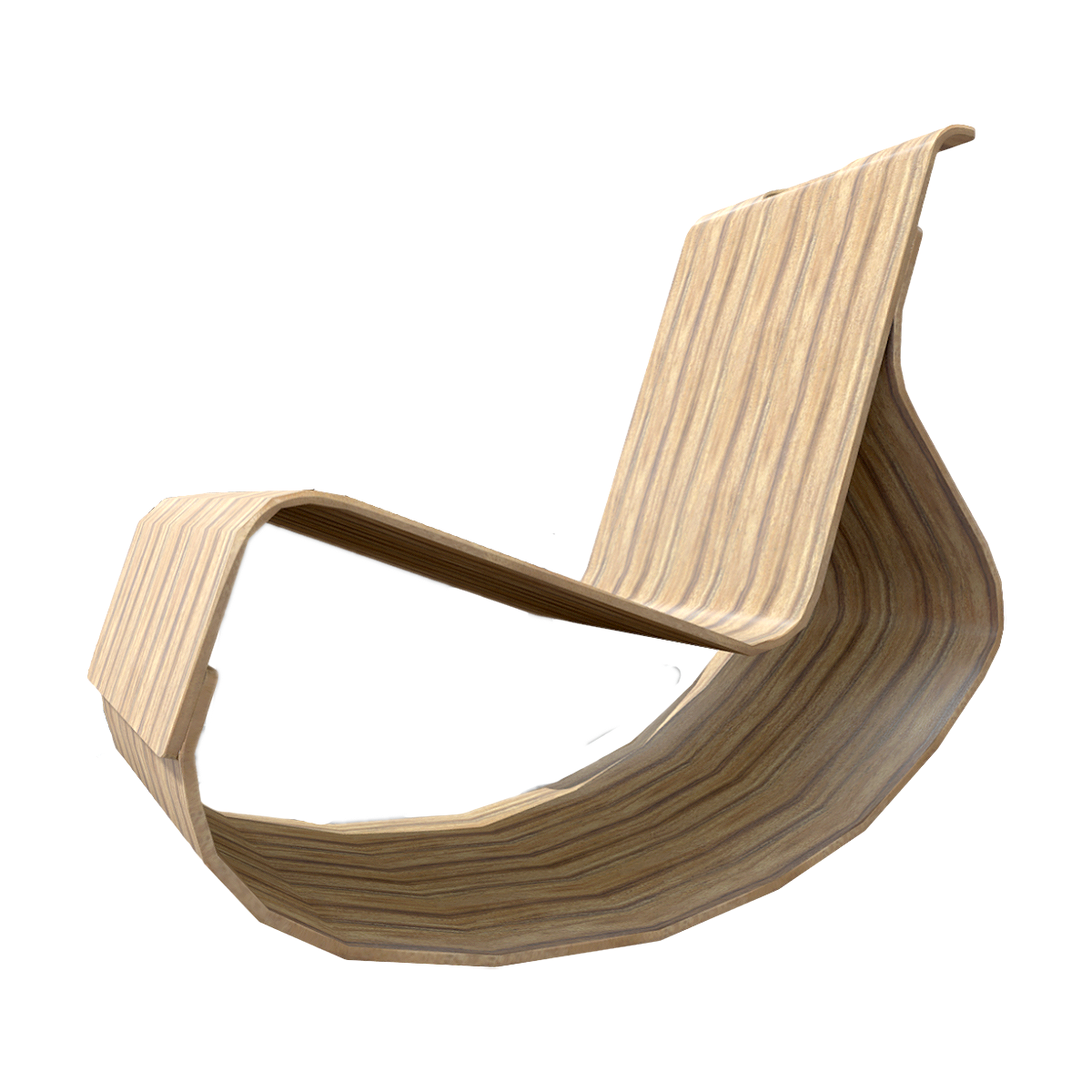 Modern Nordic Minimalist Creative Style Solid Wood Rocking Chair