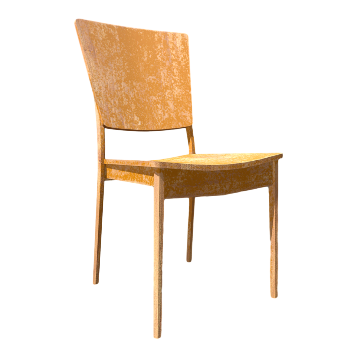 Modern Simple Old Solid Wood Backrest Chair Dining Chair