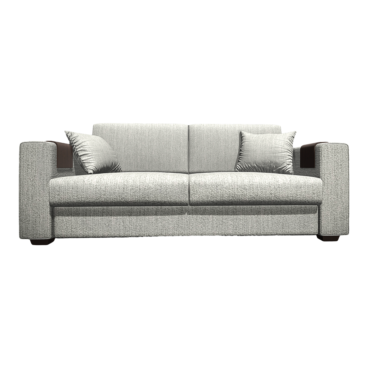 Nordic Simple melange gray Cotton Linen Fabric Soft Bag Sofa Multi-seat In-line Sofa