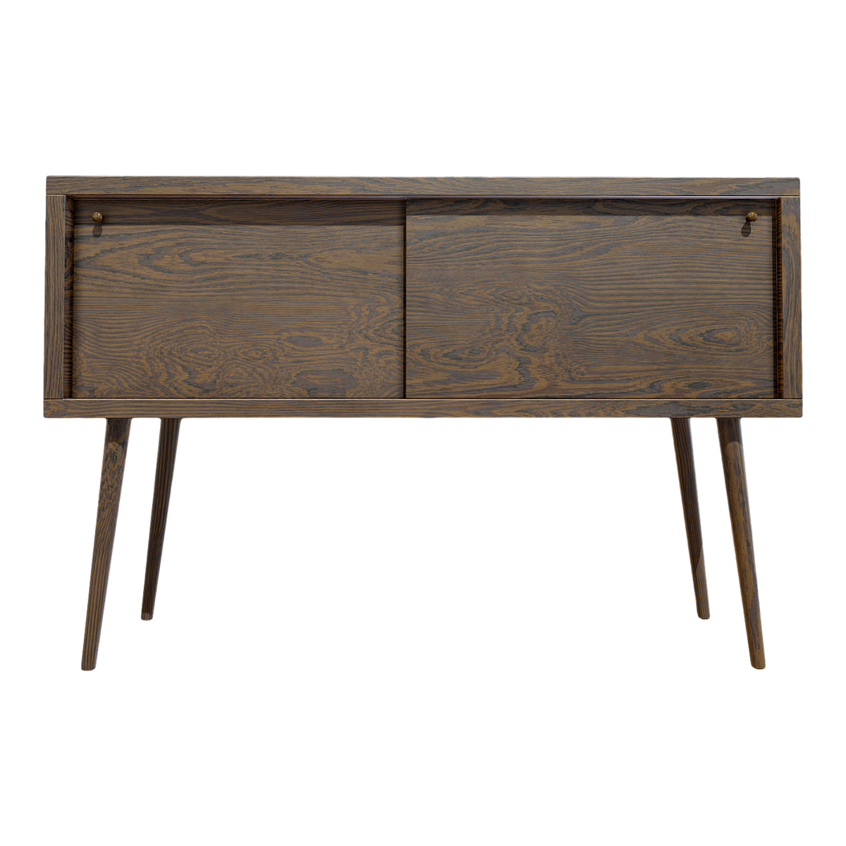 Minimalist Italian Style Solid Wood Sideboard with Two Doors High Foot Entrance Cabinet