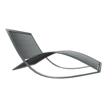 Modern Minimalist Gray Fabric Recliner Creative Style Leisure Chair