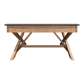 Outdoor leisure solid wood square table courtyard coffee table