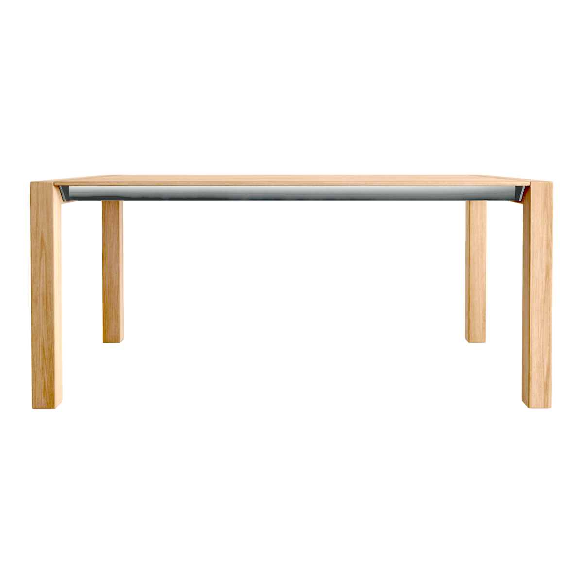 Modern Minimalist Japanese Style Solid Wood Square Table Ash Wood Coffee Table