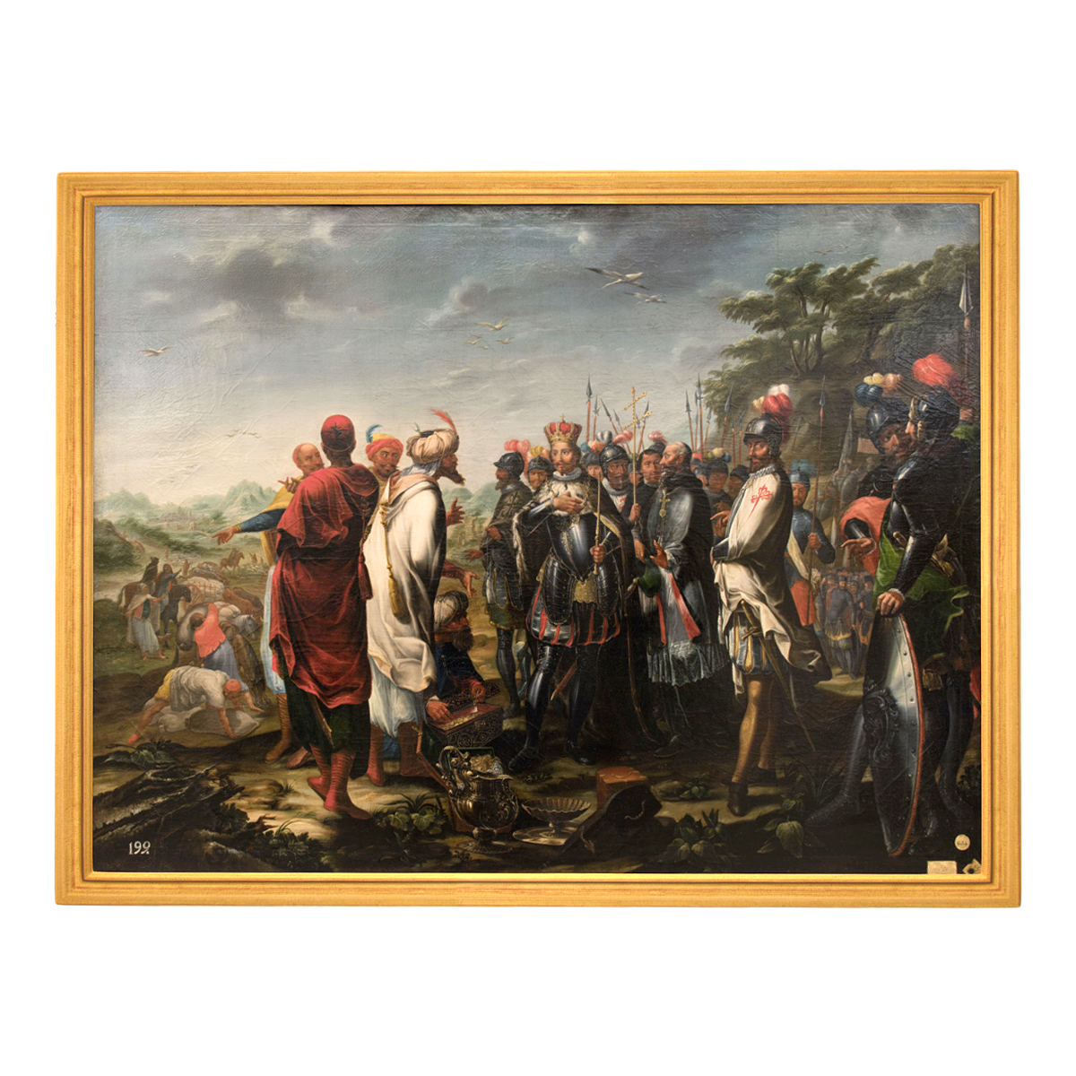 "San Fernando Receives King Baeza's Embassy" Oil Painting