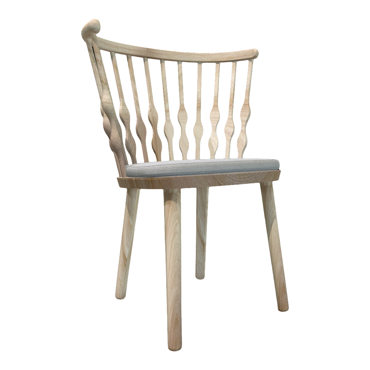 Simple French Style Ash Casual Dining Chair Windsor Chair
