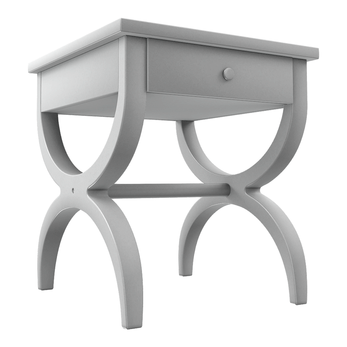 Modern Minimalist American Style light gray Bedroom Bedside Cabinet of Drawers