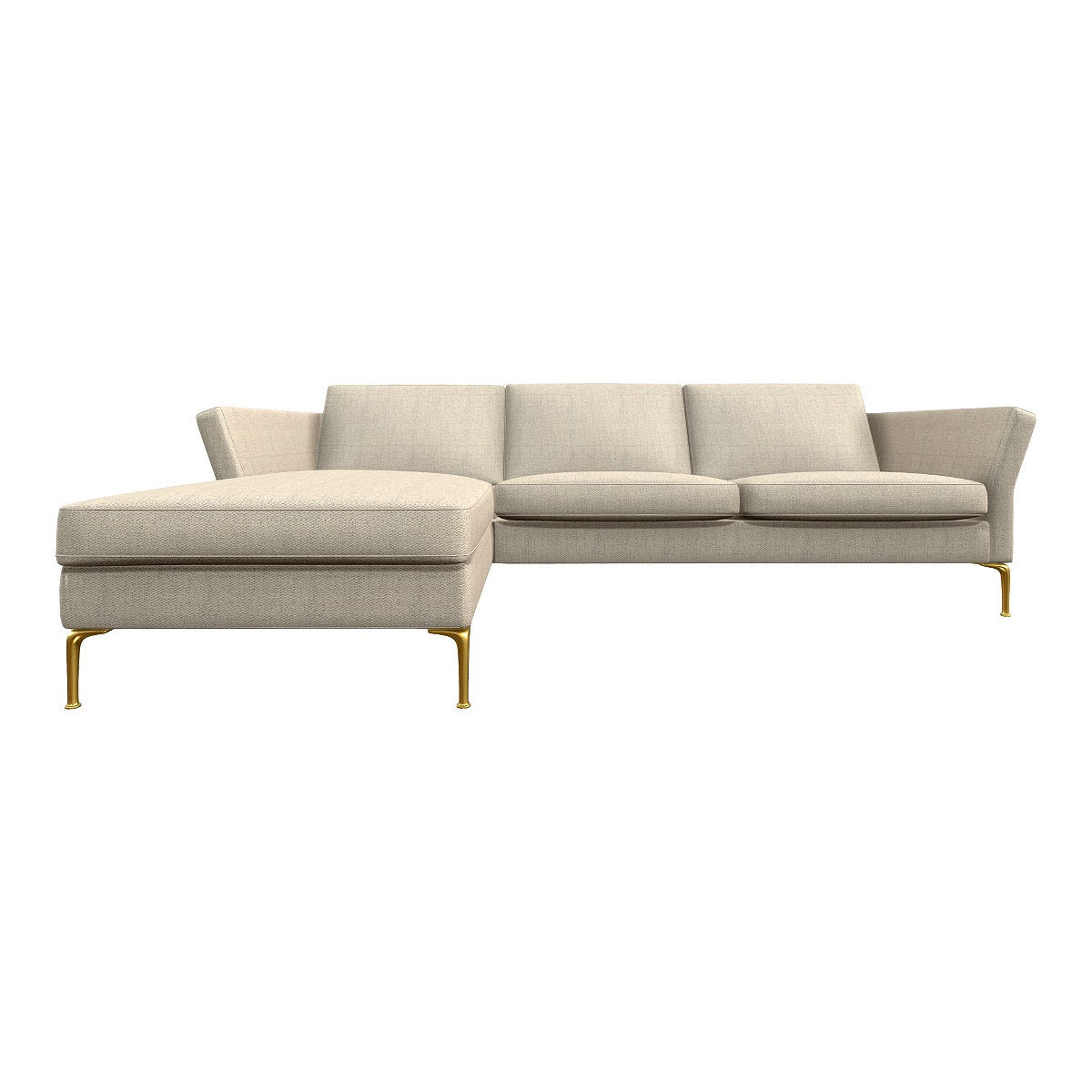 Simple Nordic Cream Style Milk White Fabric Sofa Large Apartment Multi-Position Corner Sofa