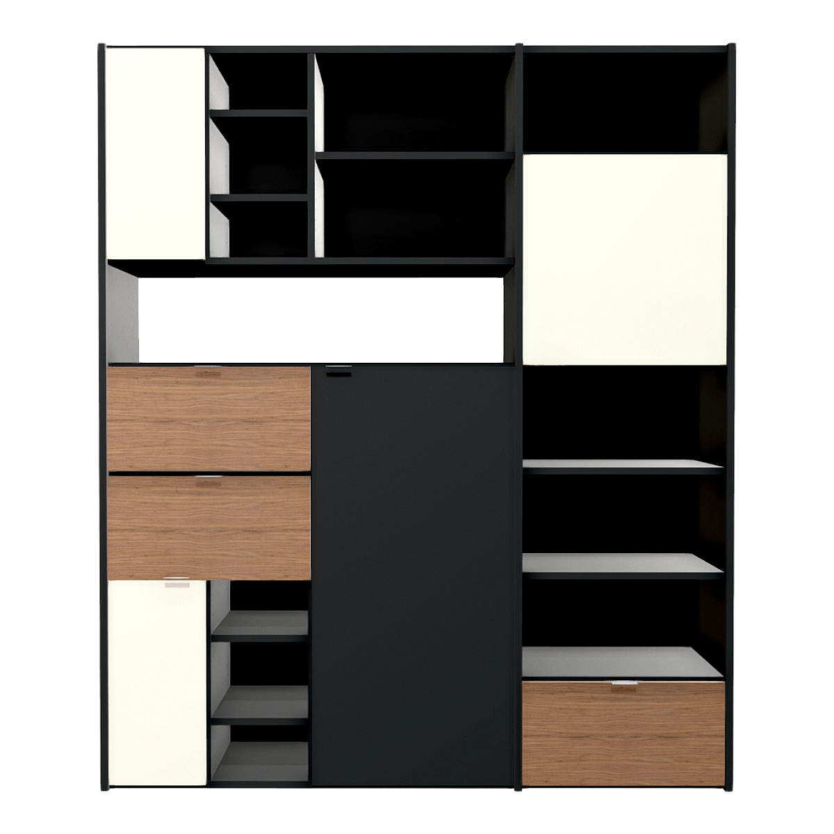 Modern Simple Italian One-piece Wardrobe Storage Rack Living Room Partition Cabinet