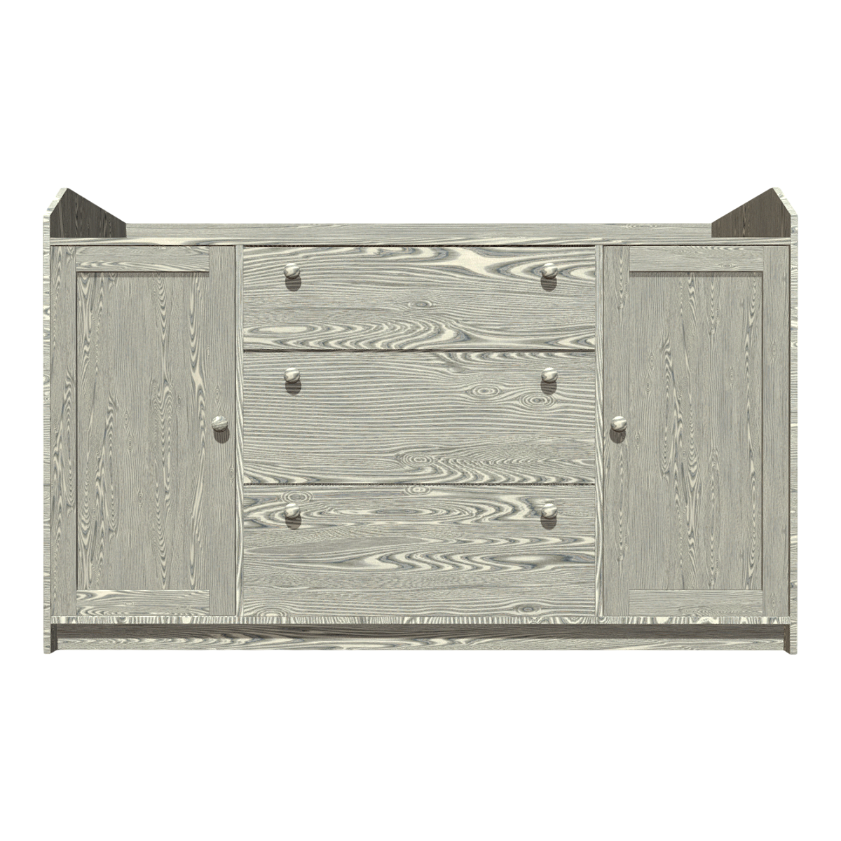 Simple Nordic Style Solid Wood Wall Side Storage Cabinet Drawer Cabinet