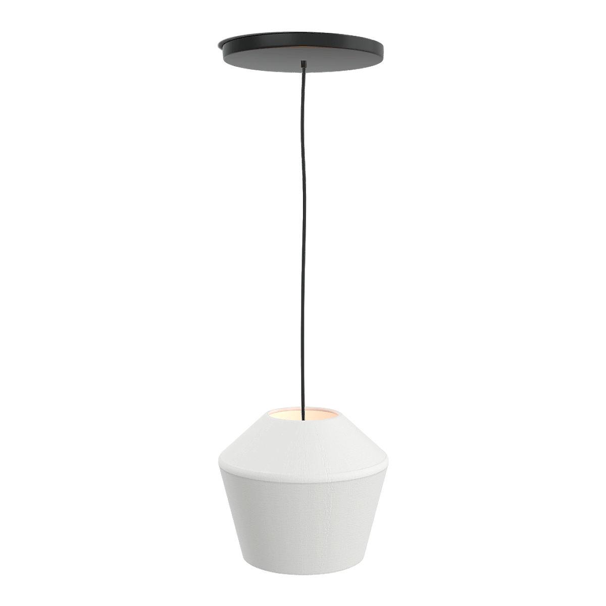 Modern Simple Nordic Style White Cotton and Linen Fabric Pendant Lamp