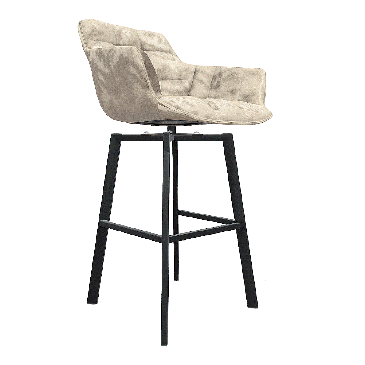 Modern Simple Old-fashioned Italian-style khaki Fleece Soft Bag High Backrest Chair Front Desk Chair