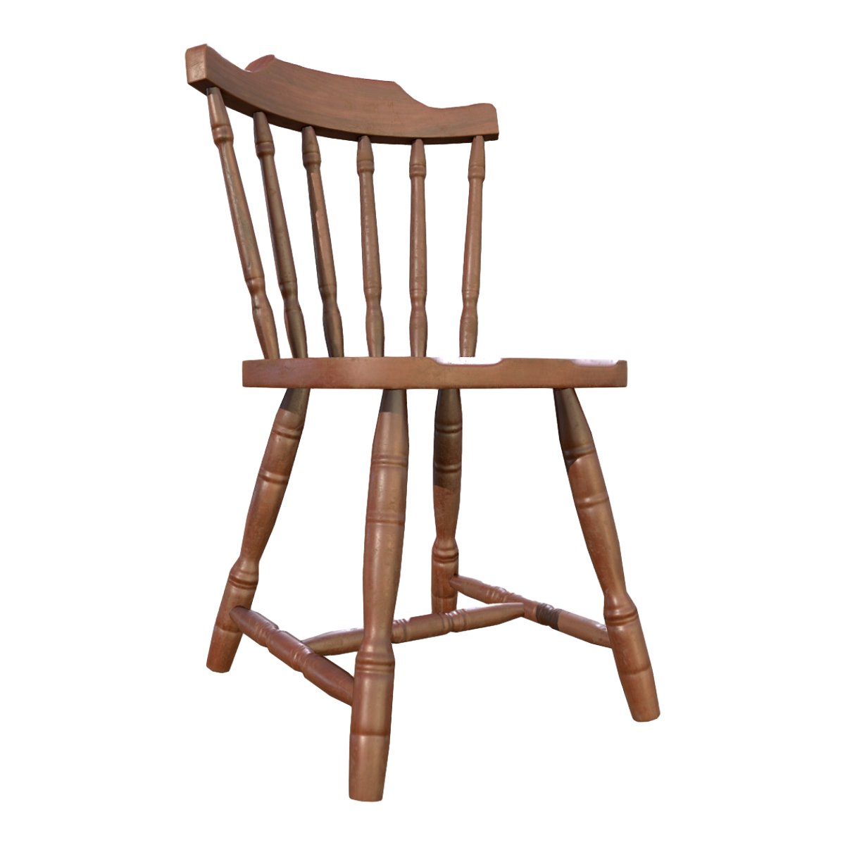 Retro American Style Solid Wood Backrest Chair Dining Chair Leisure Chair