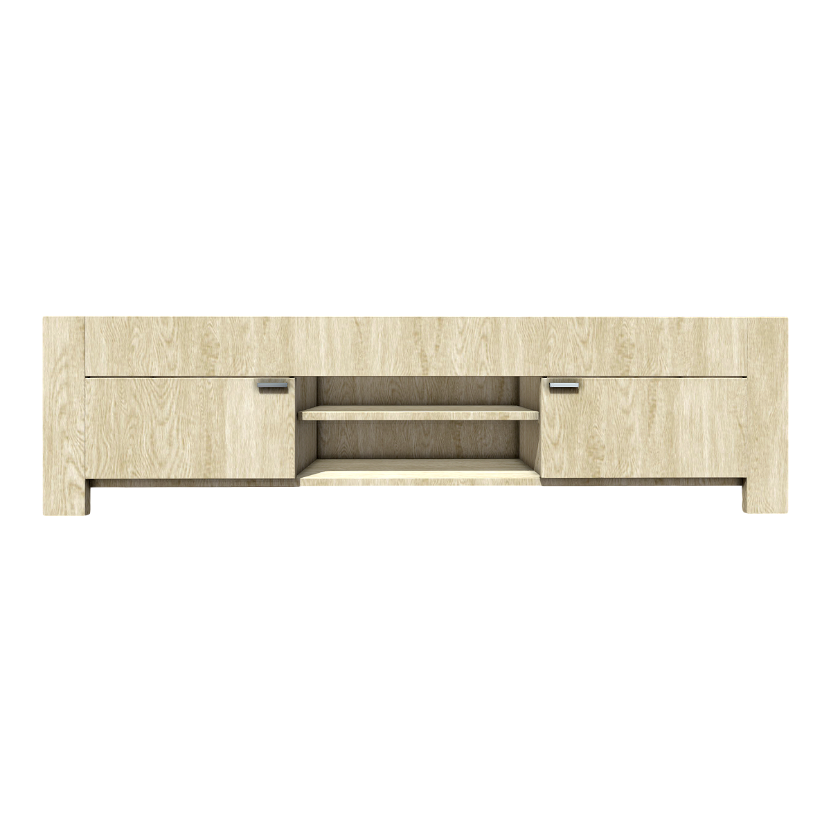 Modern Simple Log Style Solid Wood Floor TV Cabinet for Living Room