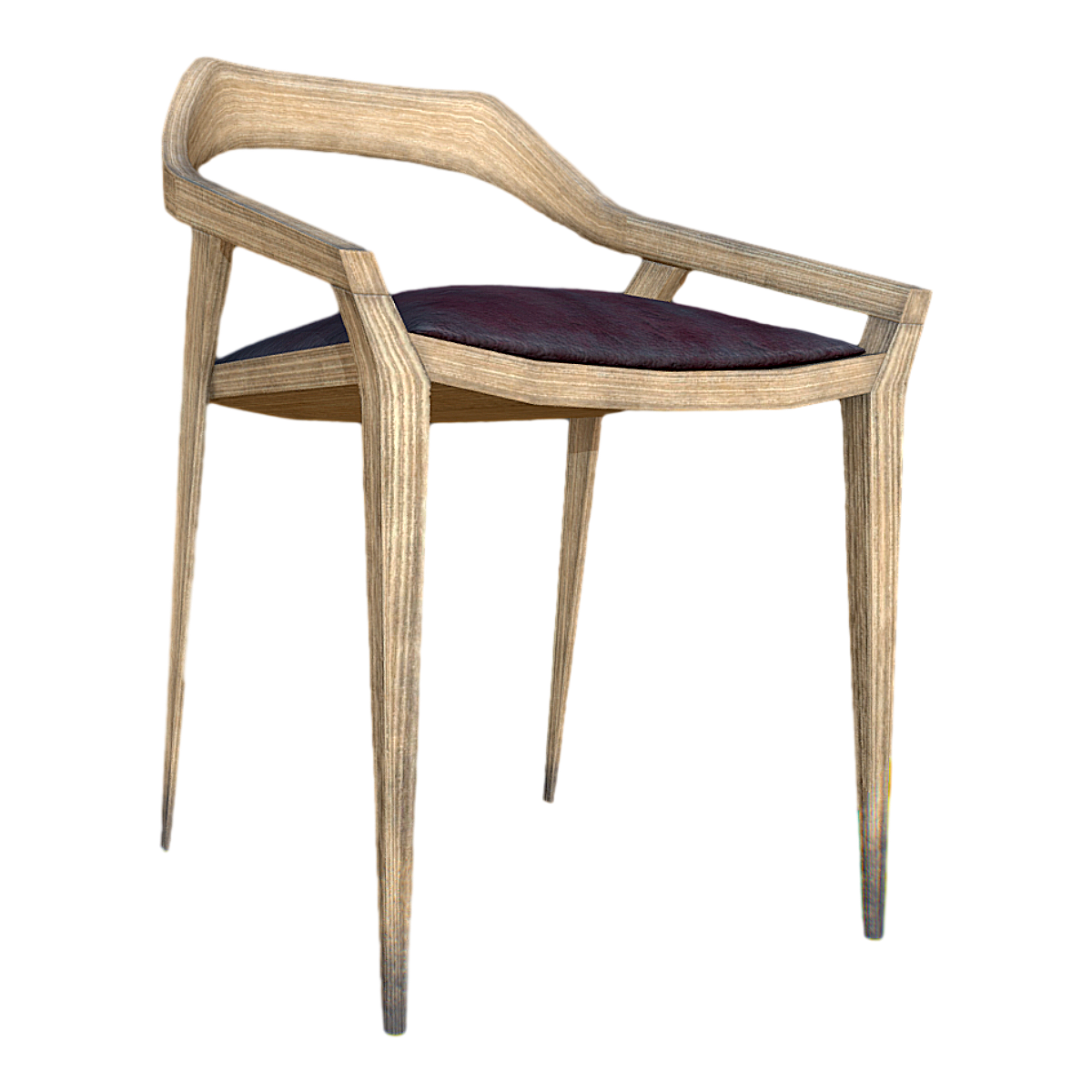 Old Modern Simple Style Solid Wood Backrest Leisure Chair