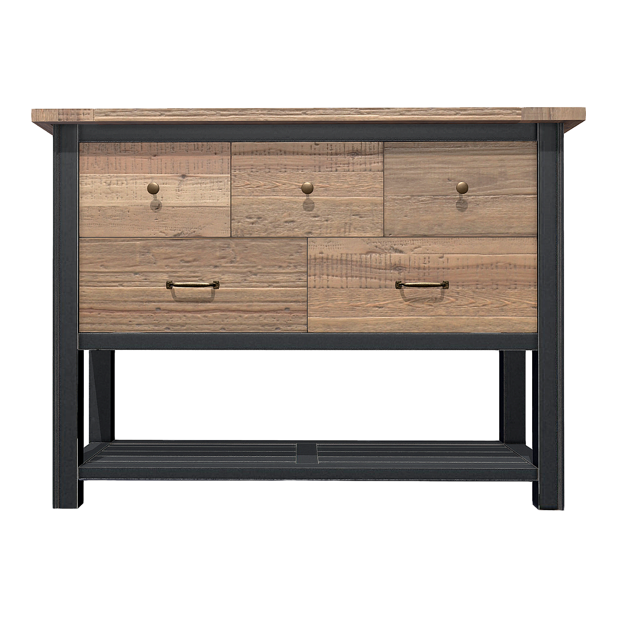 Modern Minimalist Industrial Style Solid Wood Drawer Storage Cabinet Hallway Locker