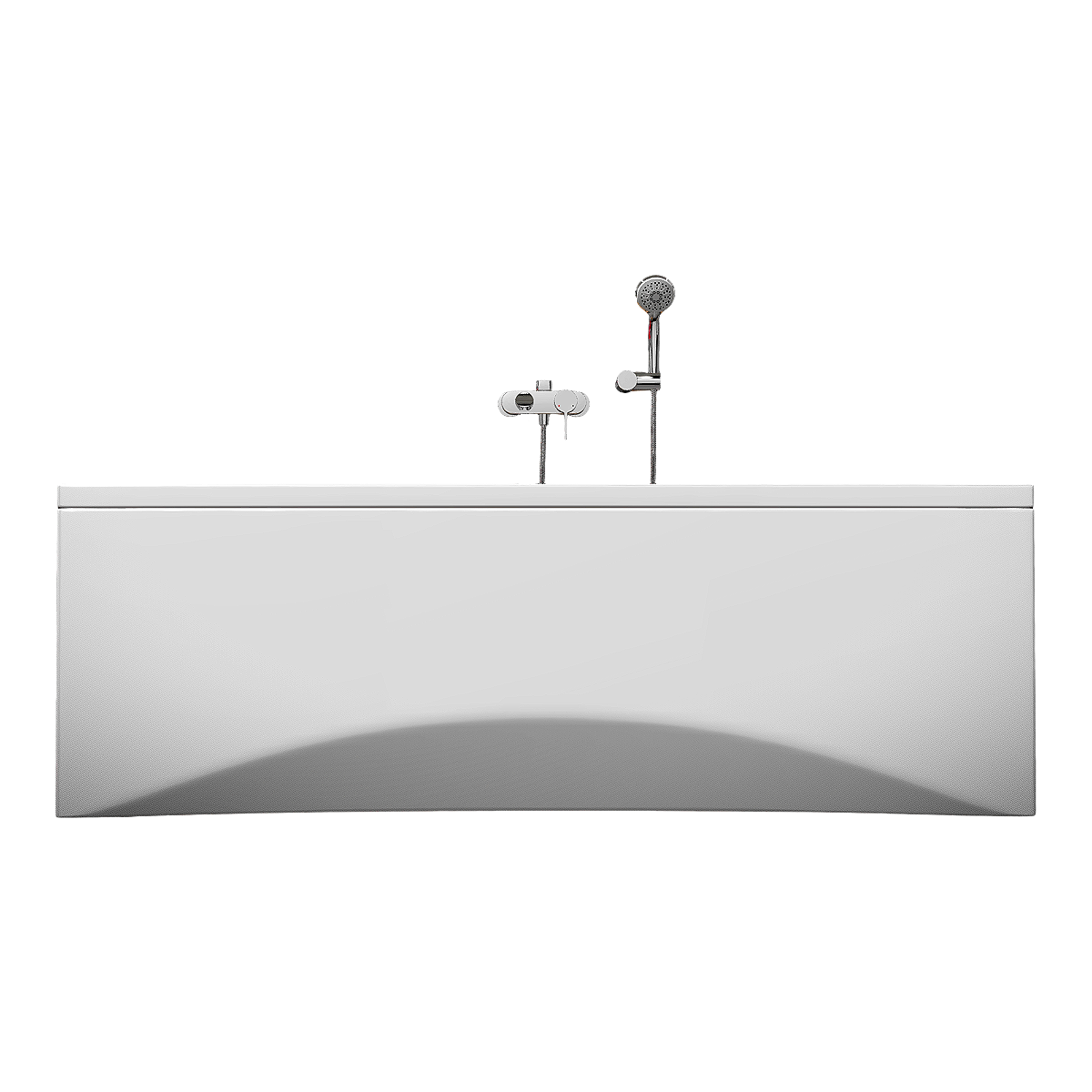 Modern Simple White Rectangular Freestanding Porcelain Bathtub Floor-standing Ceramic Bathtub