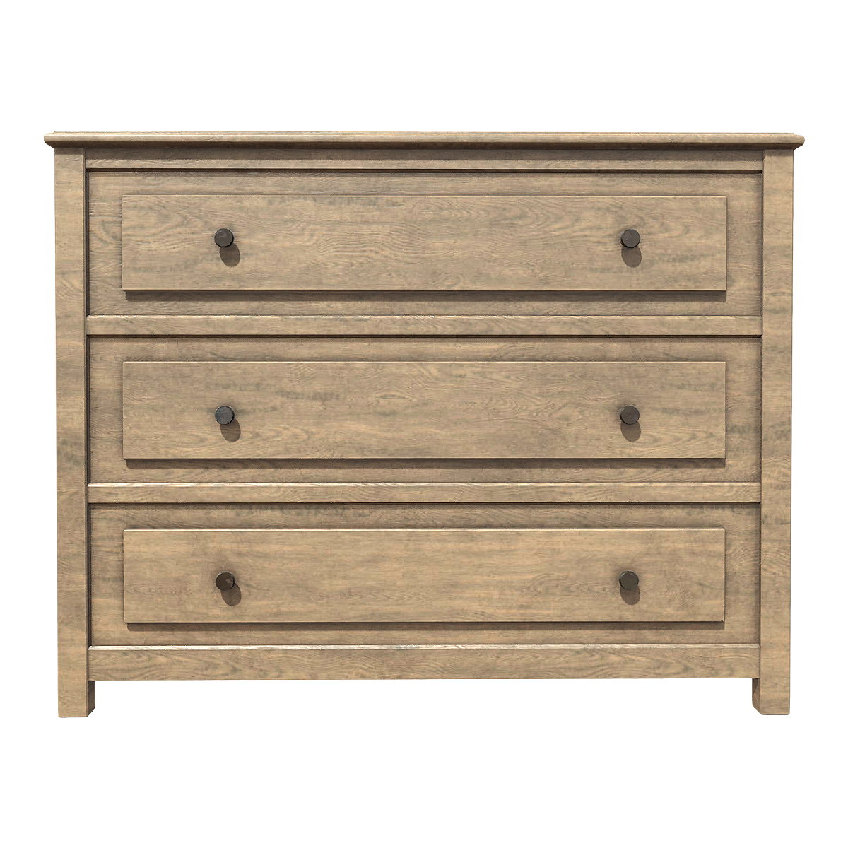 Antique Simple Retro Solid Wood Three-drawer Cabinet Entrance Drawer Storage Cabinet