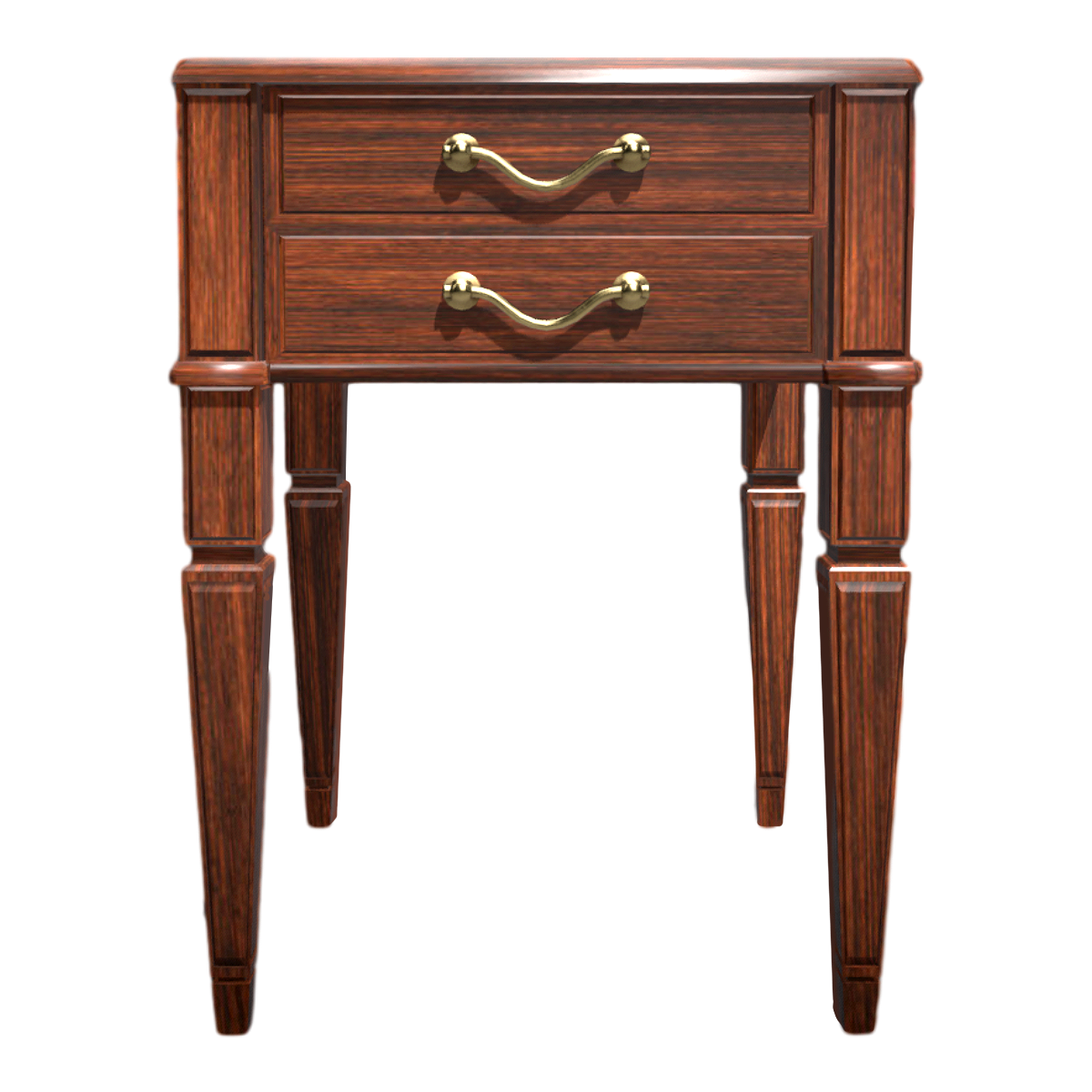 Vintage European-style Solid Wood Entrance High-leg Drawer Cabinet Wall Side Cabinet