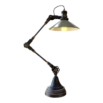 Vintage old industrial style folding table lamp wrought iron telescopic table lamp