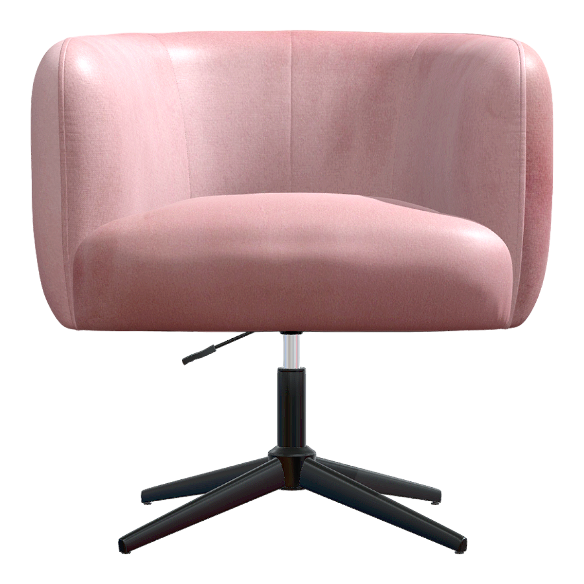 Simple Nordic Style Pink Leather Soft Bag Lifting Chair Backrest Chair Leisure Chair