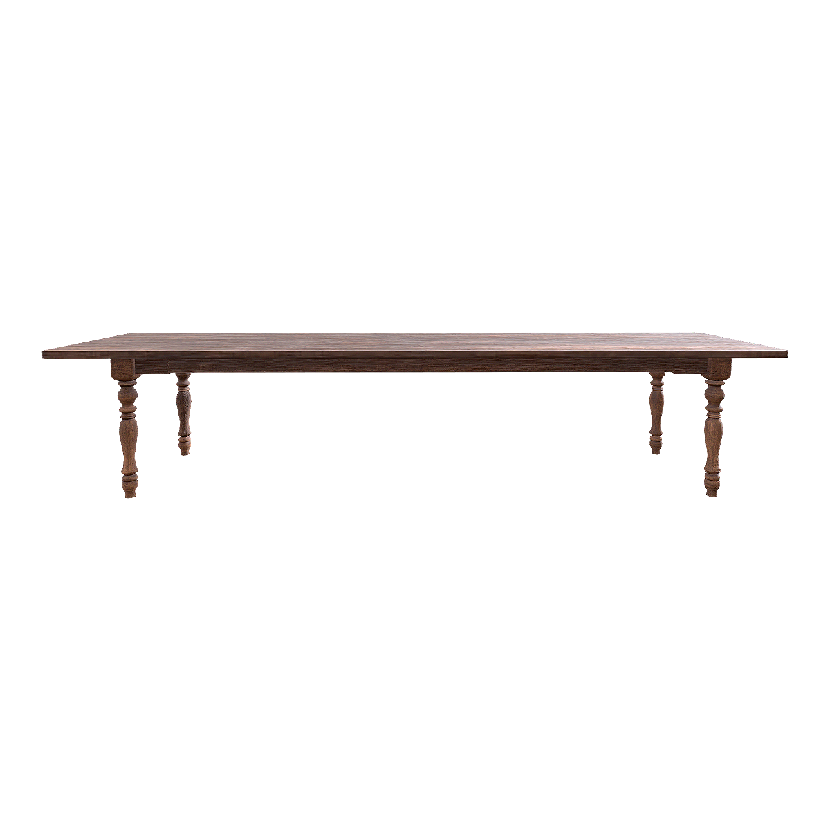 Old Vintage American Style Solid Wood Long Table Solid Wood Low Table Coffee Table