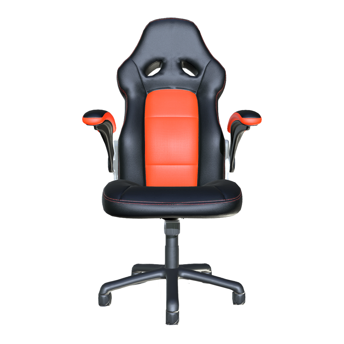 Modern Simple Black Leather Soft E-sports Chair Roller Rotating Computer Chair