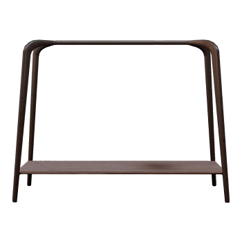 Modern Minimalist Black Walnut Dressing Room Floor Coat Rack Bedroom Storage