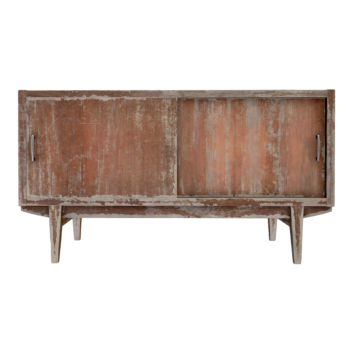 Old Simple Solid Wood Floor-to-Floor TV Cabinet Sideboard Wall Storage Cabinet