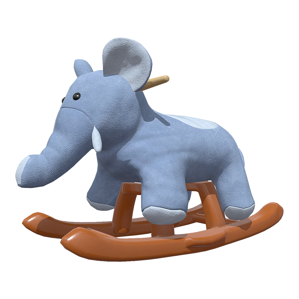 Cartoon Blue Elephant Fabric Soft Bag Children's Trojan Horse Rocking Chair