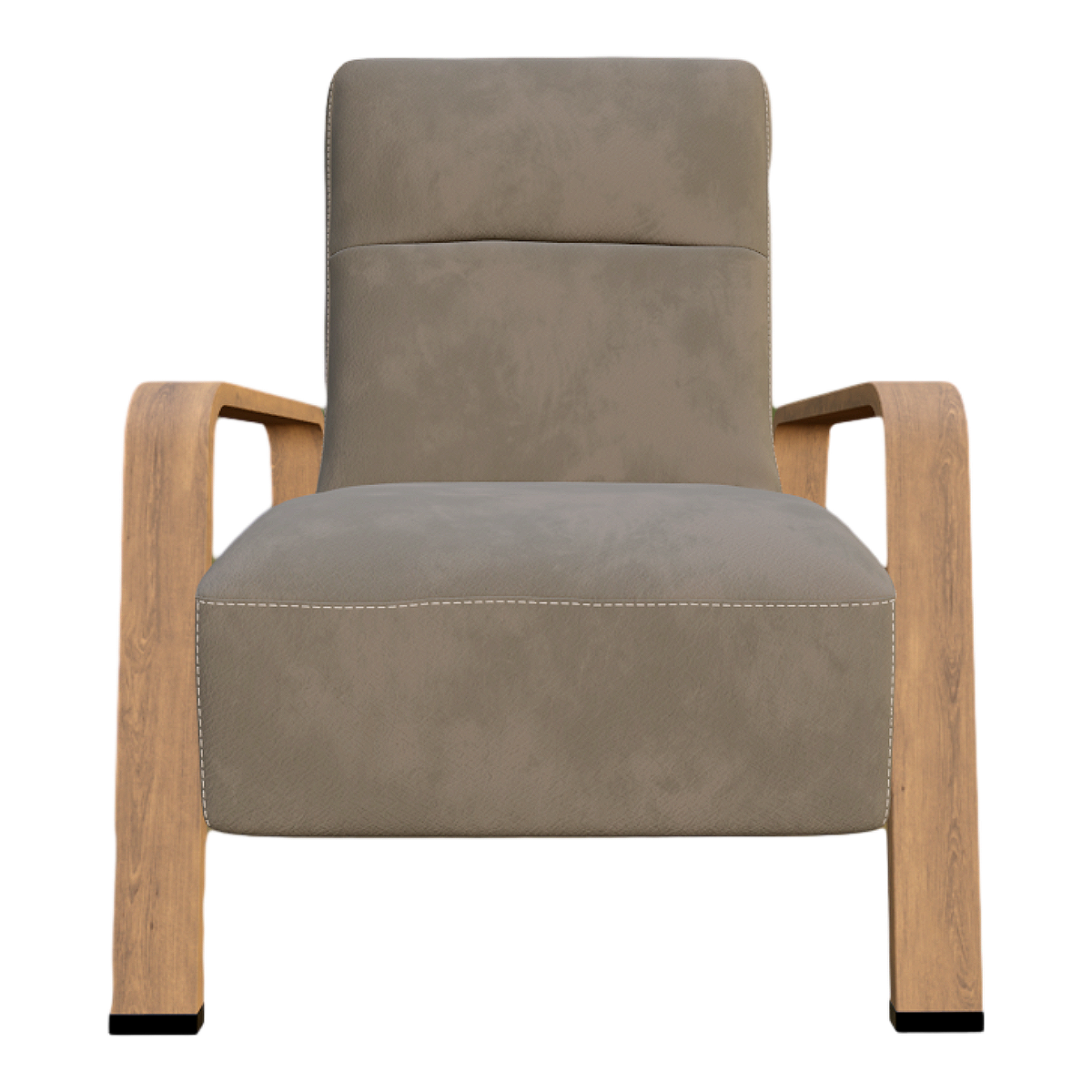 Modern Simple Nordic Style camel Leather Soft Bag Single Sofa Chair Casual Backrest Chair Armchair