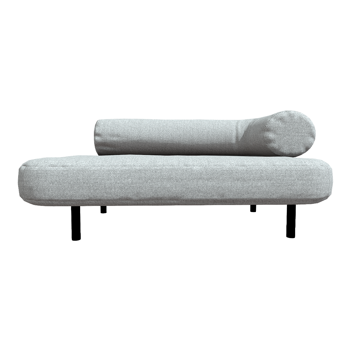 Modern Simple Nordic Style Grey Fabric Soft Bag Sofa Recliner Chaise