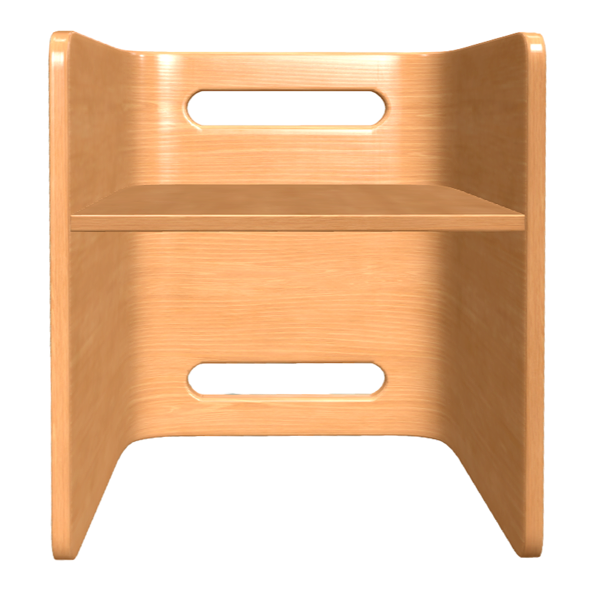 Italian-style modern-style oak rounded anti-collision children's chair