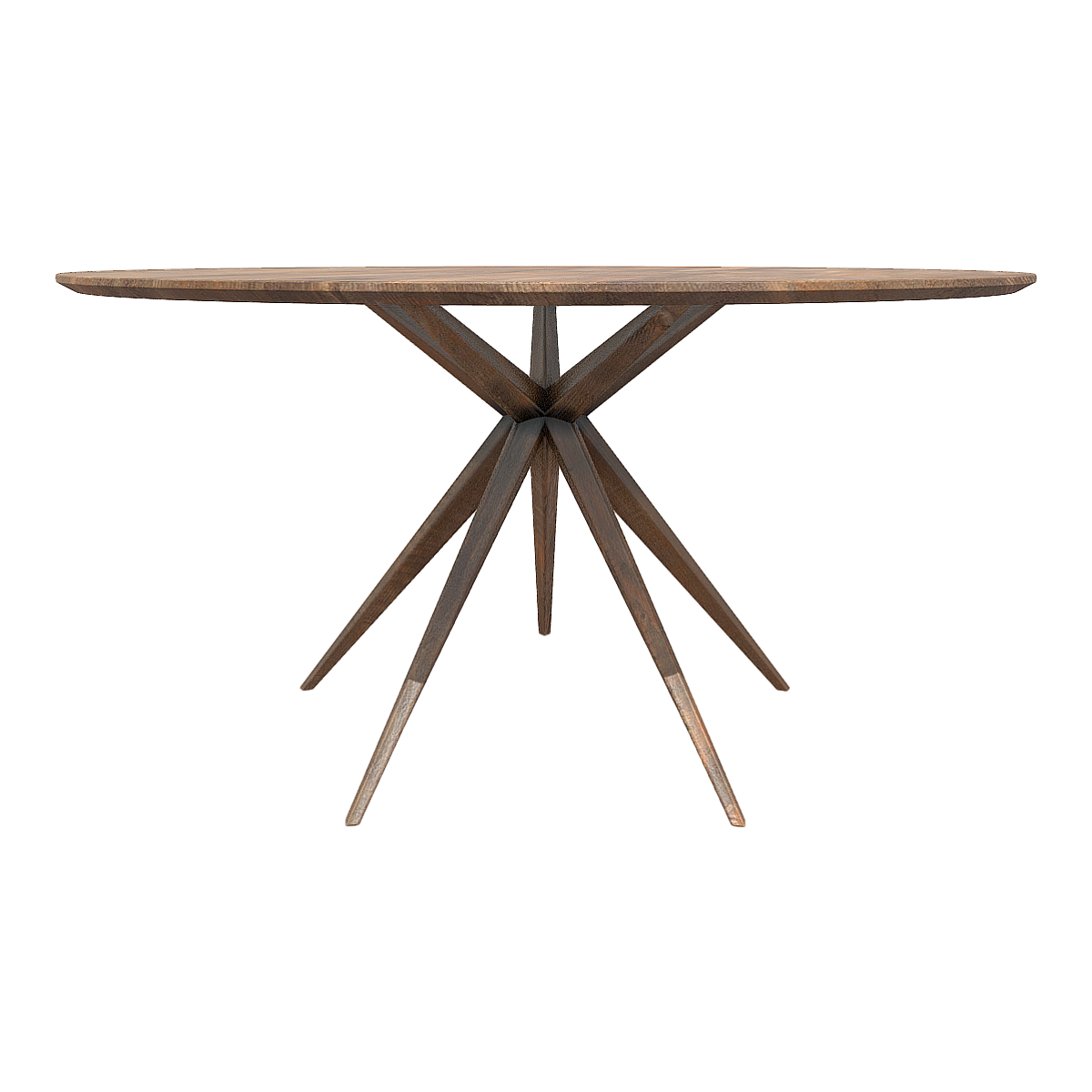 Simple old solid wood round coffee table outdoor courtyard coffee table