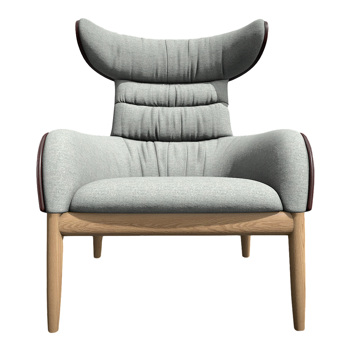 Modern Simple Nordic Style Grey Fabric Soft Bag High Back Chair Leisure Chair