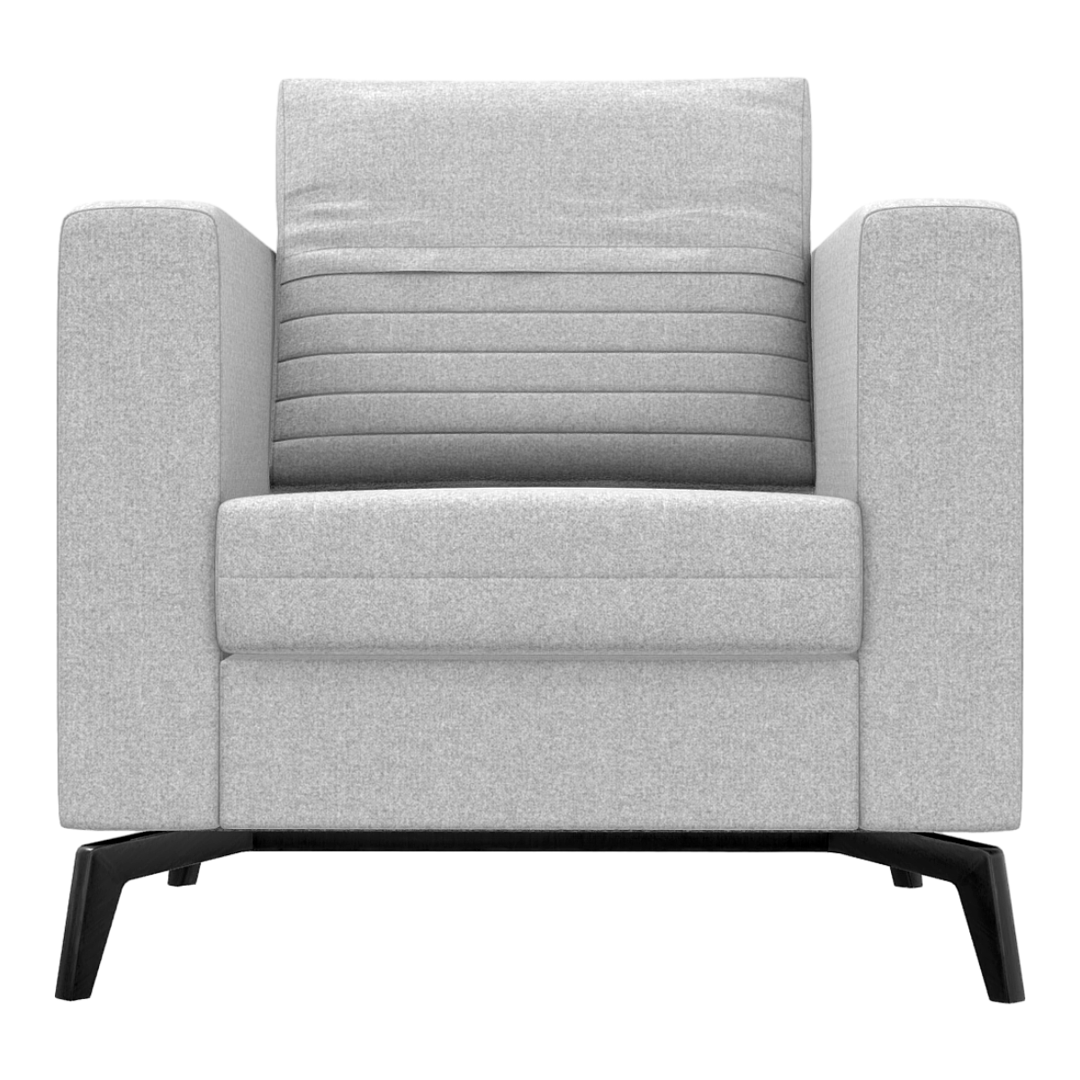 Modern Simple Nordic Style light gray Fabric Soft Bag Single Person Sofa Casual Lazy Sofa Chair