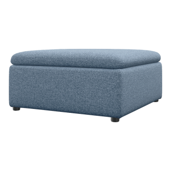 Modern Simple Nordic Style Blue Grey Fabric Soft Bag Square Sofa Stool Living Room Hallway Low Stool Shoe Changing Stool