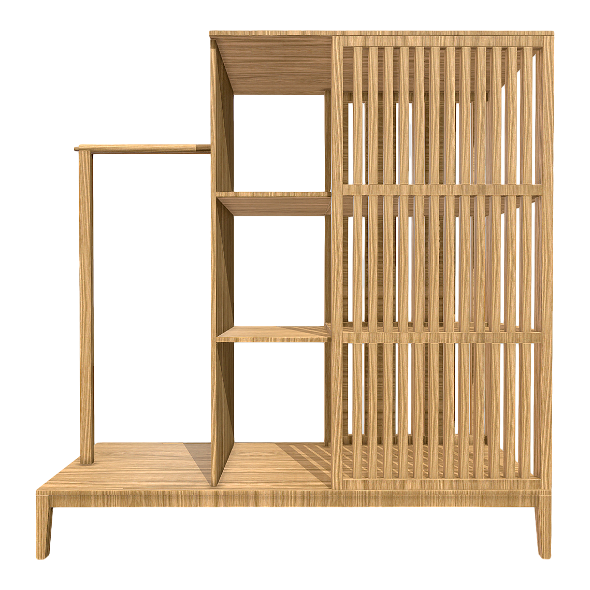IKEA NORDKISA Nordhiza bamboo wardrobe storage rack