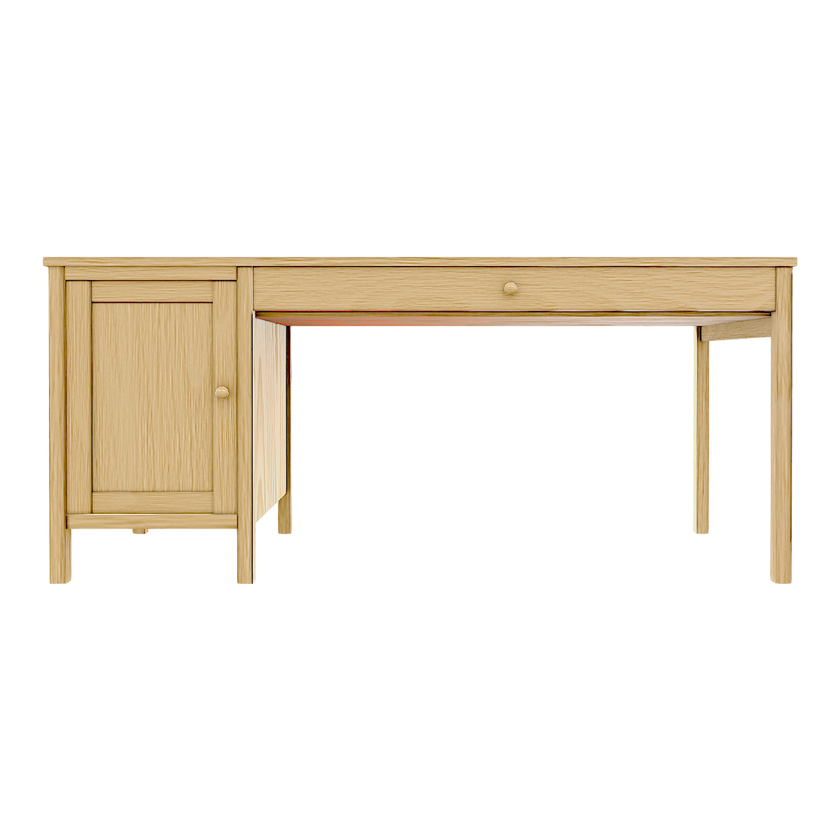 IKEA HEMNES Solid Wood Desk with Drawers Writing Desk