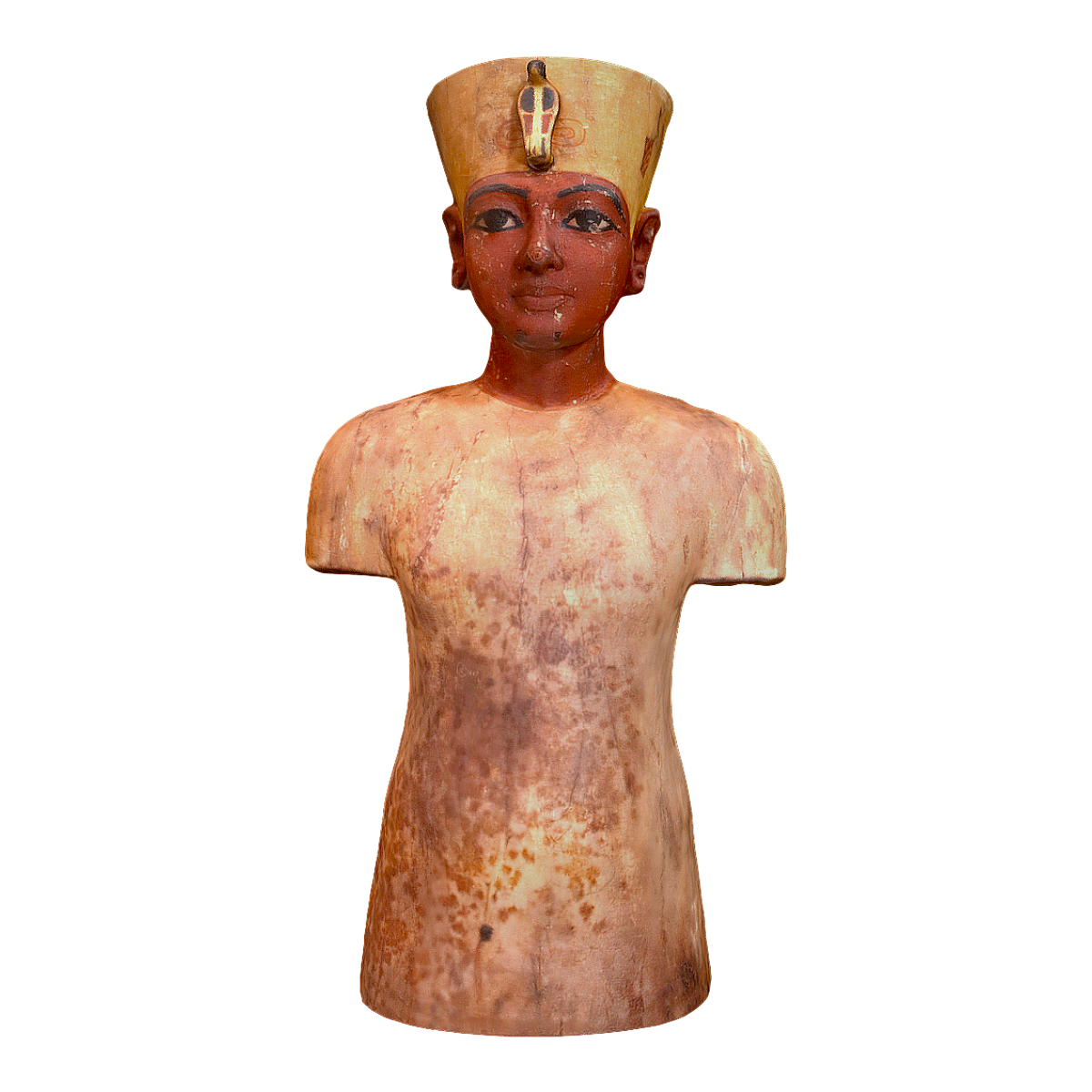 Pharaoh Tutankhamun wood carving