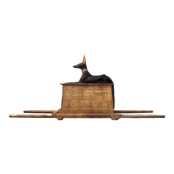 Anubis Shrine in the Tomb of Ancient Egyptian Pharaoh Tutankhamun