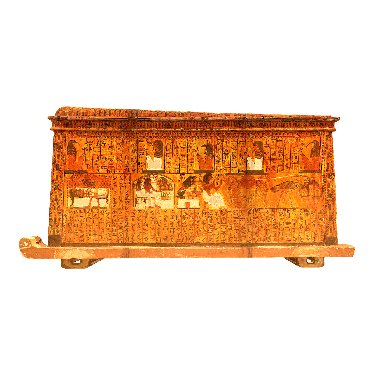 One of the coffins of Senechem in ancient Egypt