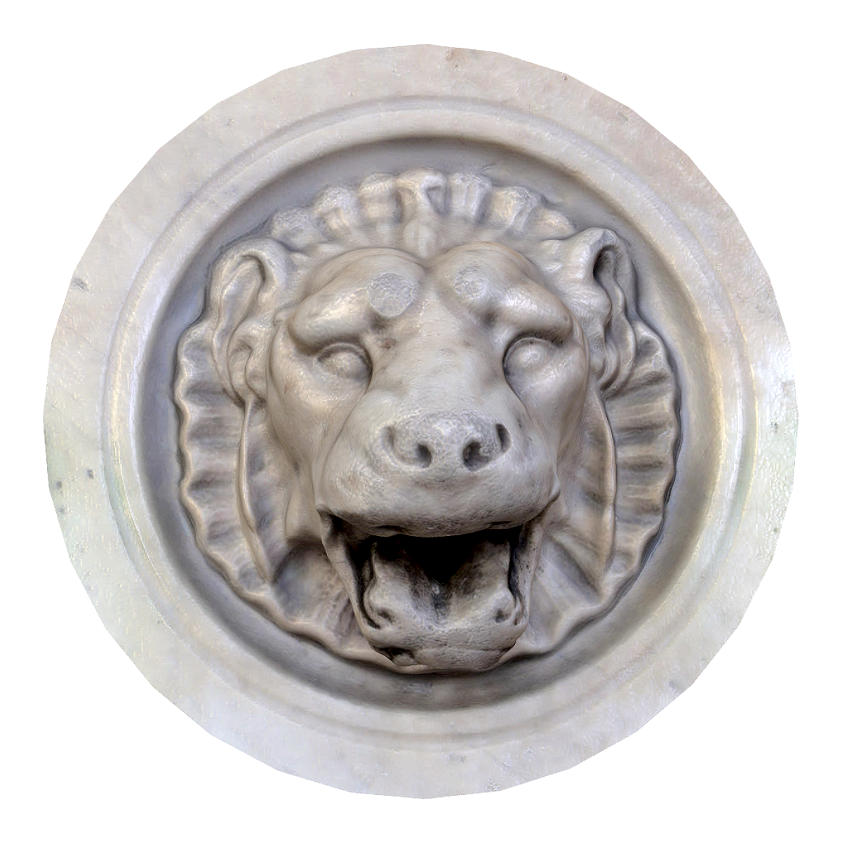 Lion Fountain Statue at the Entrance of the British Museum