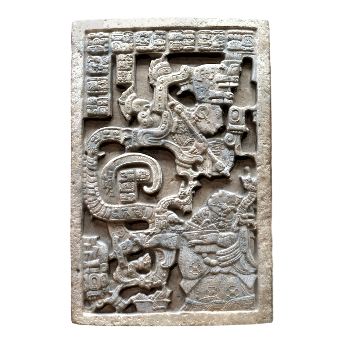 Ancient Mayan limestone lintel