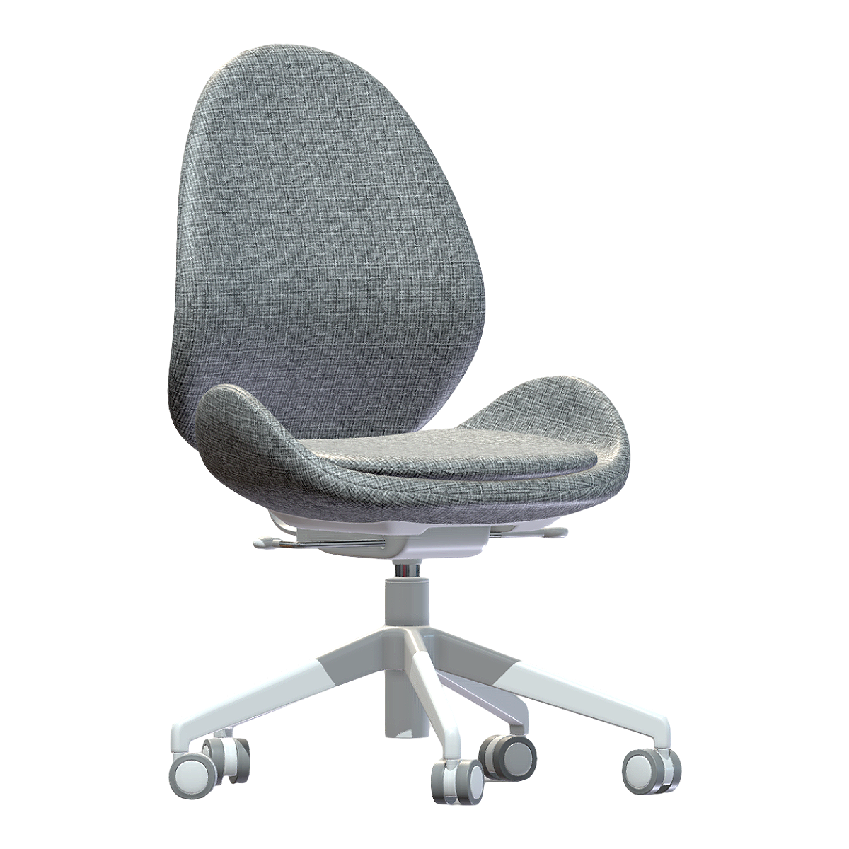 IKEA HATTEFJ Ä LL Hadfield Yar series gray fabric rotating office computer chair