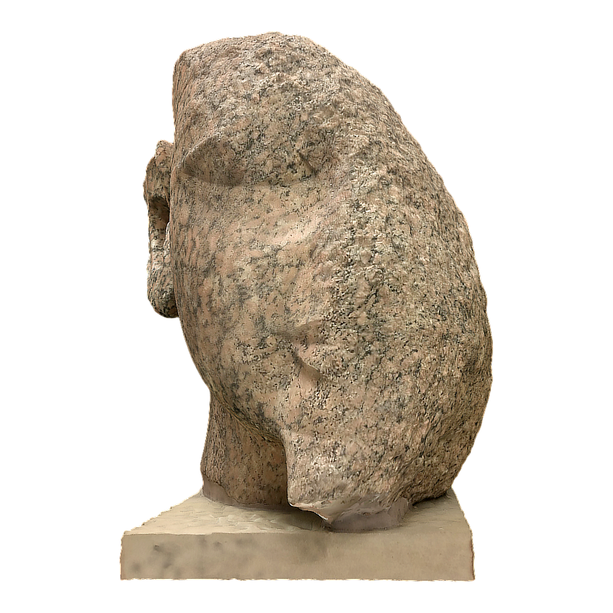 Part of the Head Statue of Pharaoh Amenhotep III in Ancient Egypt