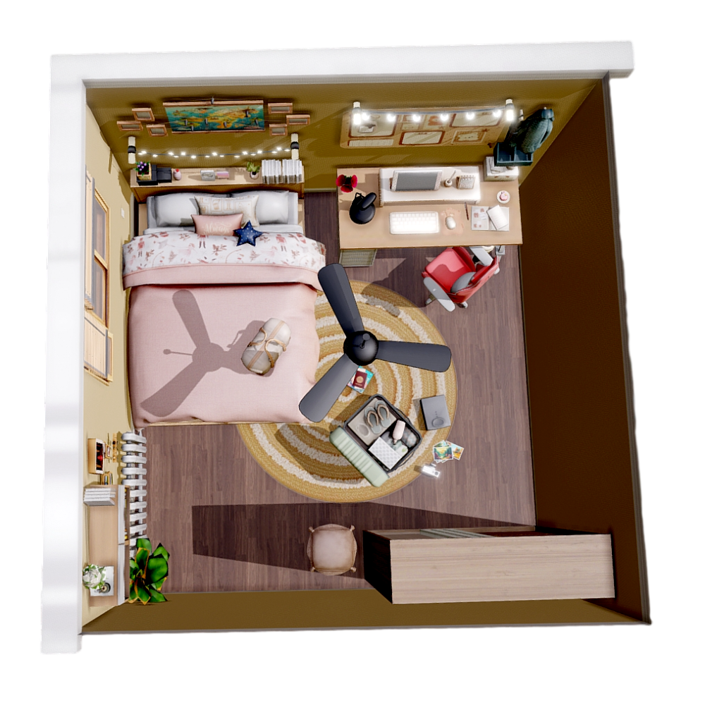Bedroom 3D Scene